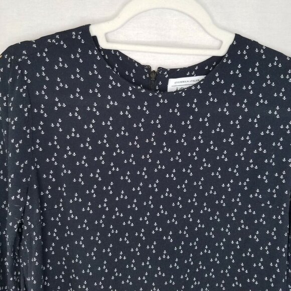 & Other Stories Women's Size 6 Dress Black 3/4 Sleeve Anchors Stockholm Atelier - Picture 3 of 9